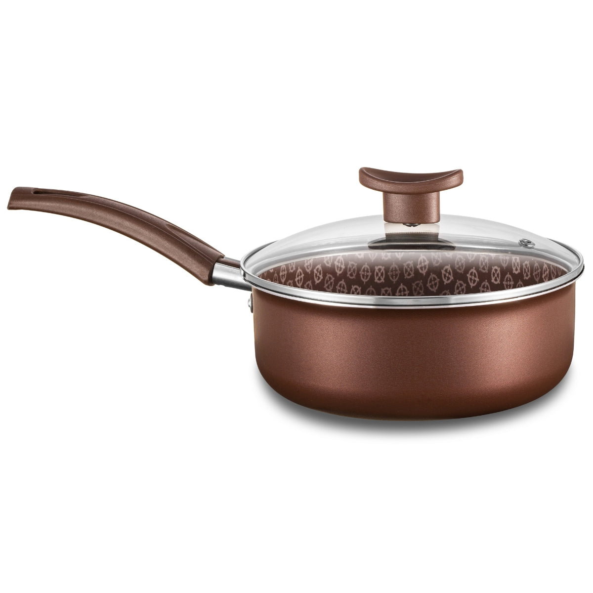 Conjunto Panelas Antiaderente 10 Peças Prime Alumínio - Marrom Escuro