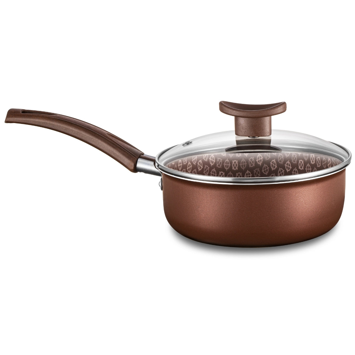 Conjunto Panelas Antiaderente 10 Peças Prime Alumínio - Marrom Escuro