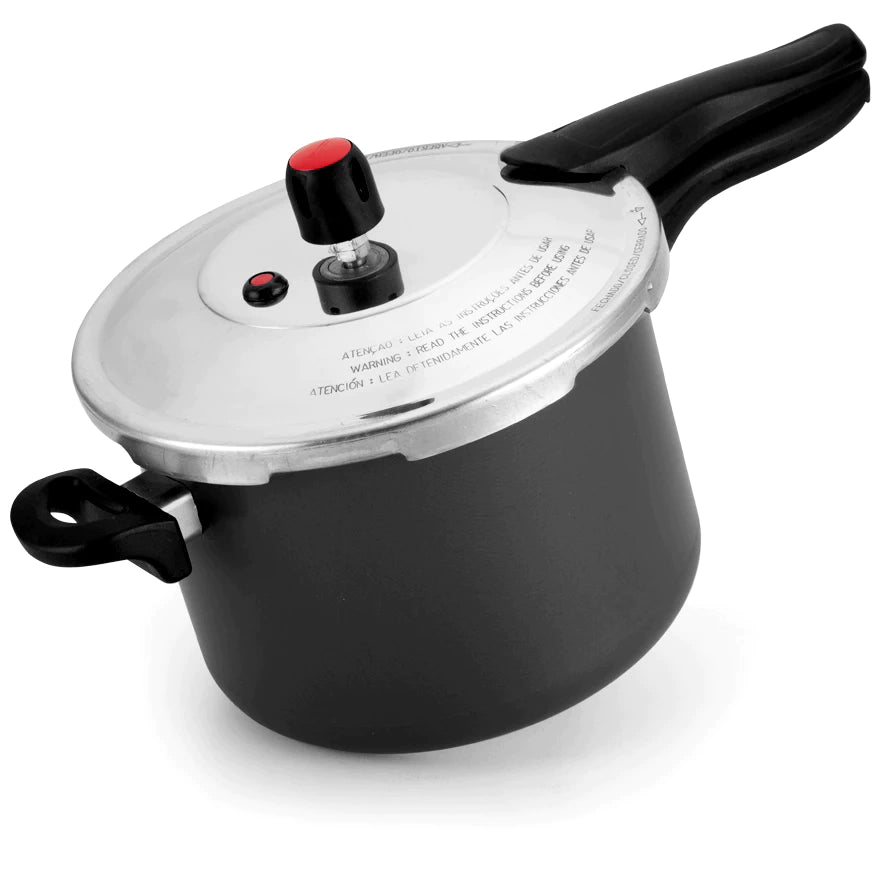 Panela De Pressão 4,5 Litros Preto- Fechamento Externo