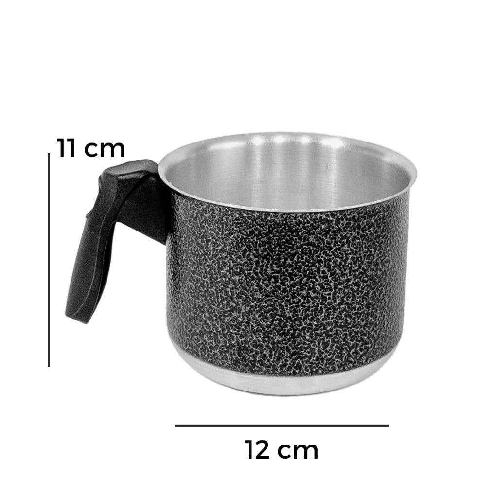 Jogo de Panelas 6 peças com Leiteira Alumínio com Tampa de Aluminio