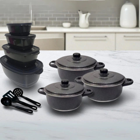 Kit de Panela Completo com Pote Tupperware - Artigos de Cozinha