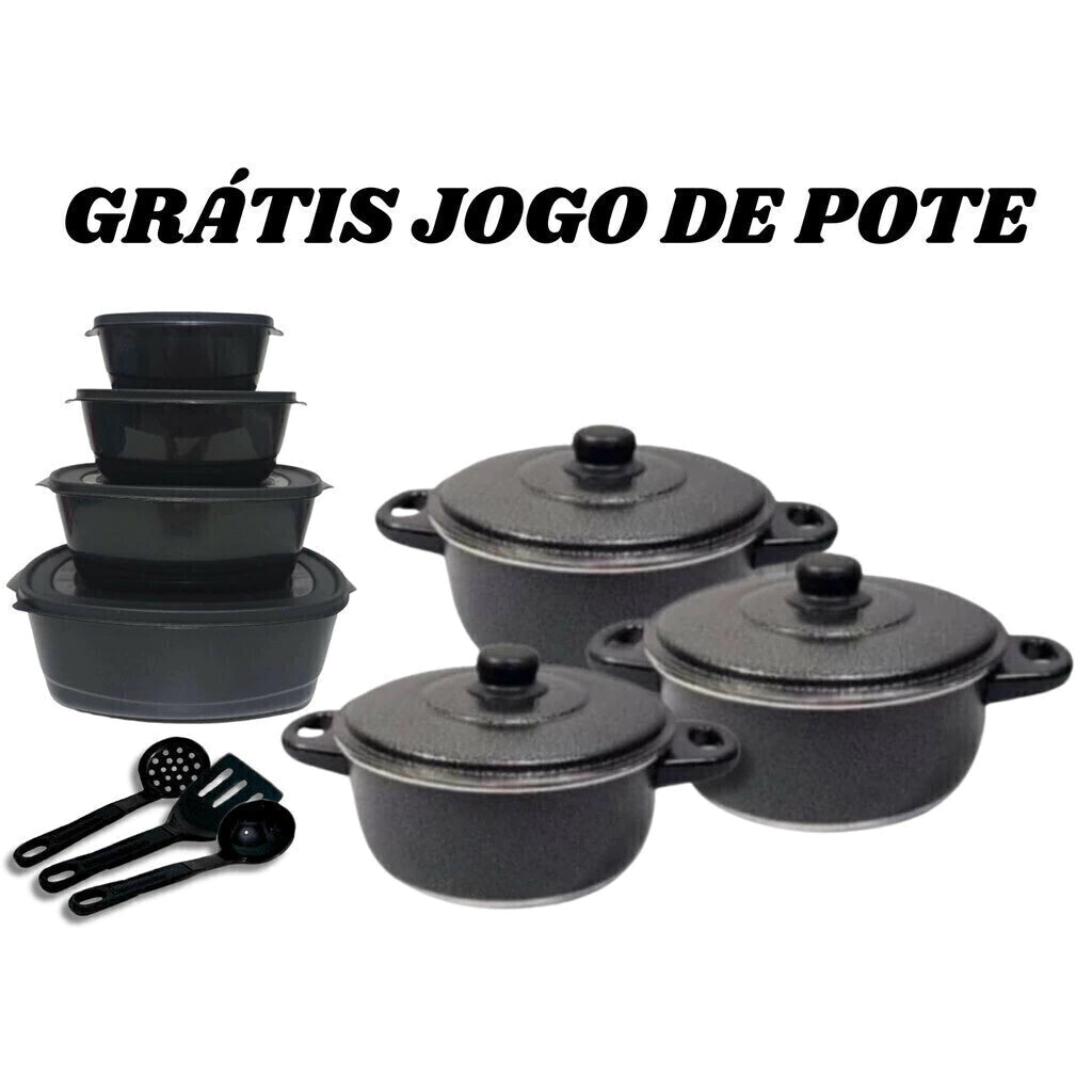 Kit de Panela Completo com Pote Tupperware - Artigos de Cozinha