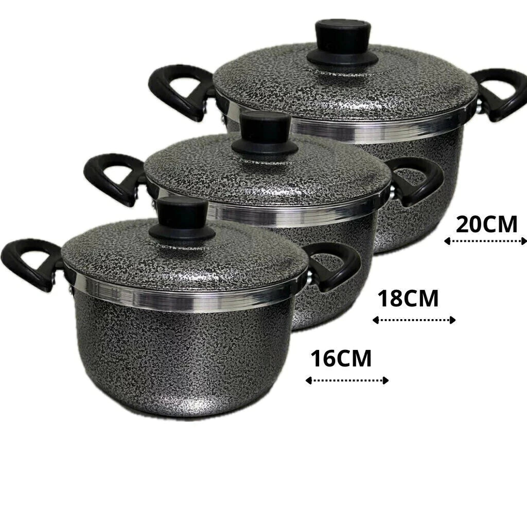 Jogo de Panelas em Alumínio 4 Peças c/ Fervedor