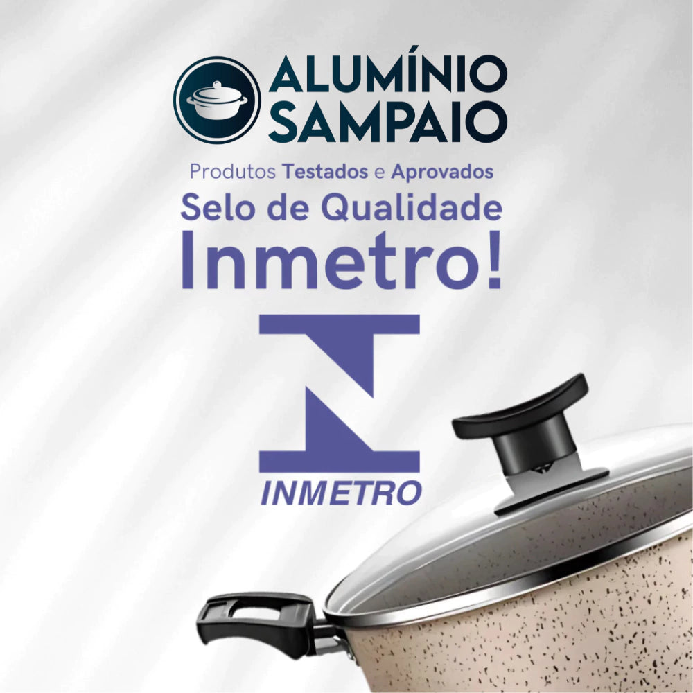 Jogo de Panelas 8 Peças Antiaderente Teflon Premium