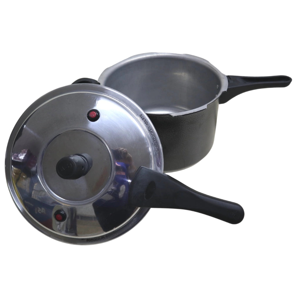 Panela De Pressão 4,5 Litros Preto- Fechamento Externo