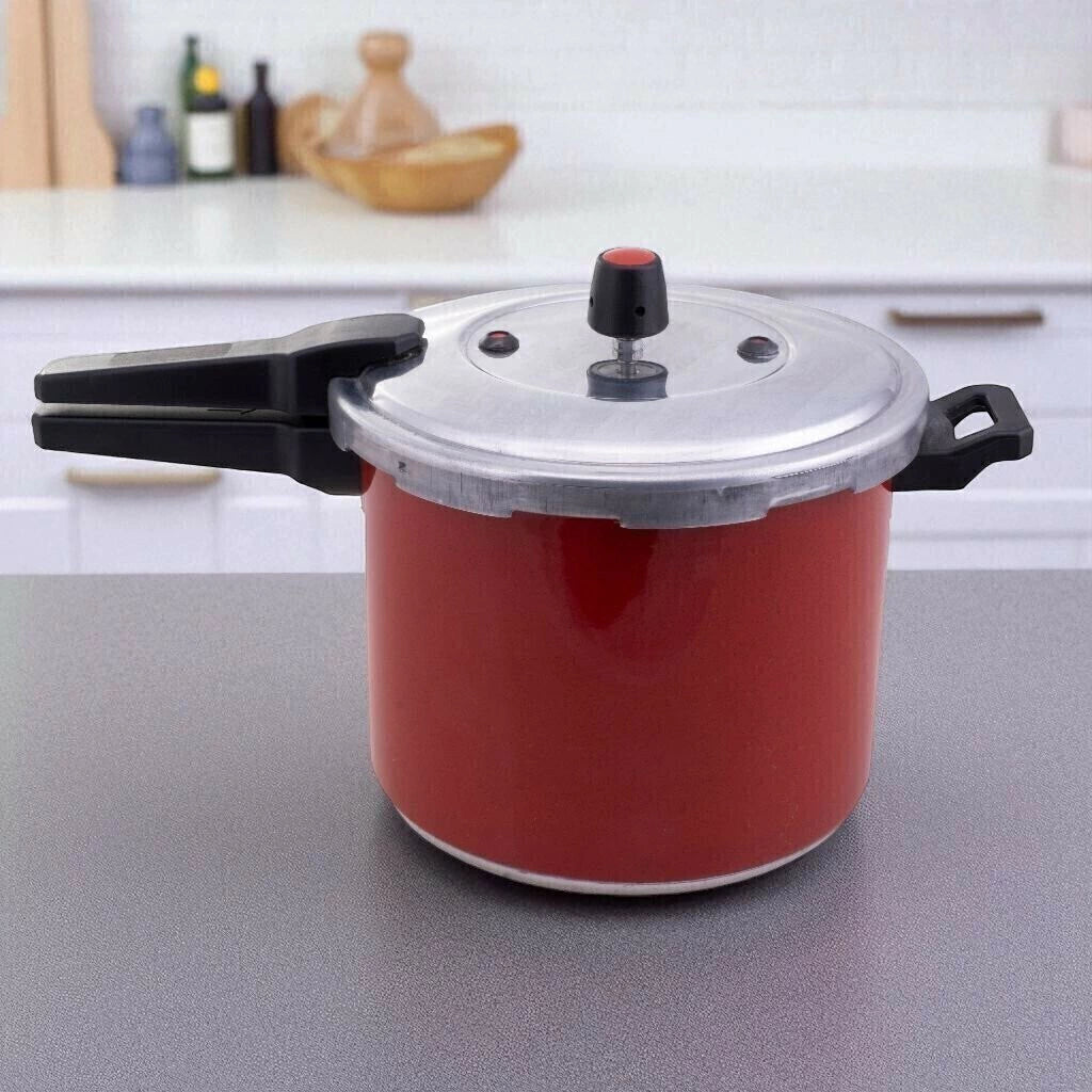 Panela De Pressão 4,5 Litros Vermelha- Fechamento Externo